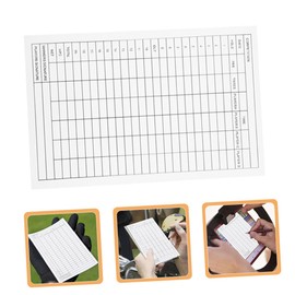 BESPORTBLE 5pcs Golf Scorecards for Easy Recording Coated Paper Portable Golfing Accessory for Outdoor Sports Use