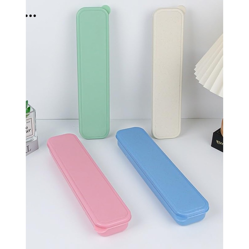 1pcs Portable Flatware Box Travel Tableware Storage Case, Travel Utensils