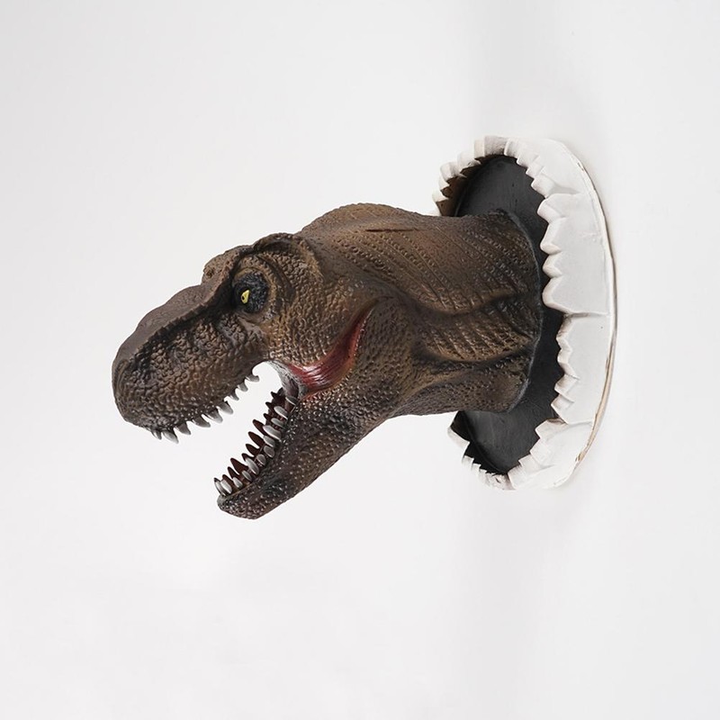 Rex Dinosaur Wall Decoration Funny Personality Wall Mounted Head Statue