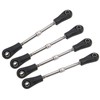 4pcs RC Steering Tie Rod Adjustable Rear Upper Linkage Rod