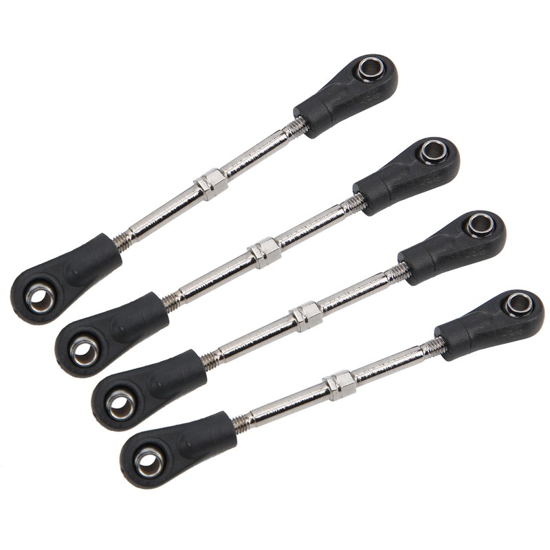 4pcs RC Steering Tie Rod Adjustable Rear Upper Linkage Rod