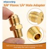 4PCS QCC1 Nut Propane Gas Fitting Adapter Kit,5040 QCC1 Nut