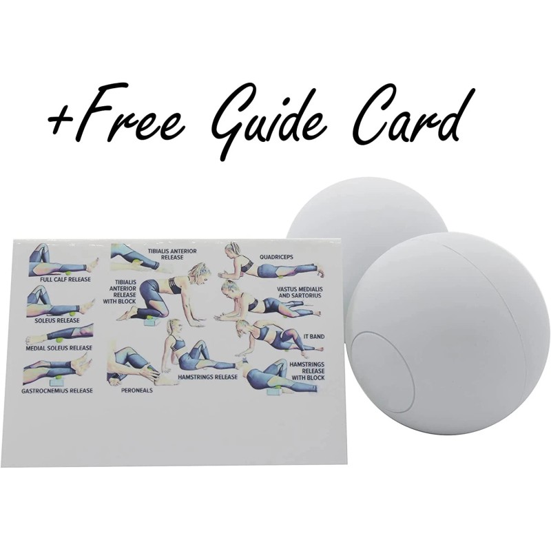 8ct Box Lacrosse Balls Very Firm - Practice or Yoga Massage, White