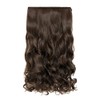 REECHO 20" 1-pack 3/4 Full Head Curly Wave Clips in