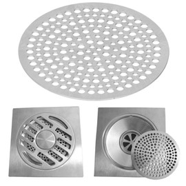 Socobeta Shower Drain Grate Bathroom Accessories Drain Grille Anti-Blocking Drain Filter Shower Drain Grid Kitchen Shower Drain Pipe