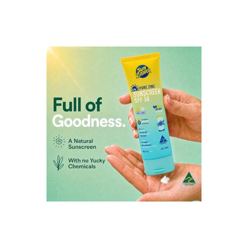 Sun Zapper Pure Zinc Sunscreen Bloqueador Solar SPF 50 Reef