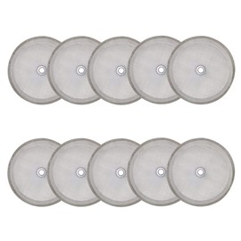 Ruilida 10pcs french press filter screen,Universal 1000 ml, 34 Oz, 8 Cup French Press Coffee Makers and Tea Machines 4 Inch Stainless Steel French Press Replacement coffee filter mesh