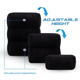 Footrest Footrest Foot Rest Height Cushion Travel Pillow for Train, Car & Plane Cushion, Inflatable Travel Footrest Cushion Beach & Camping Cushion Multifunctional Cushion up to 45 x 30 x 42 cm