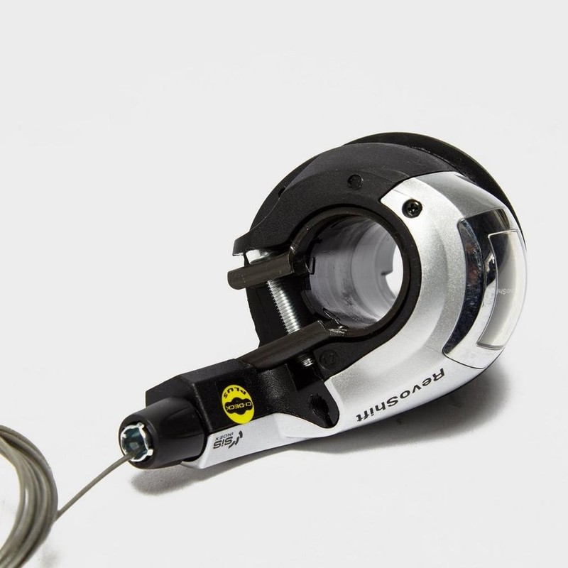 Shimano RS47 Tourney Revo Shifter - Silver, 3 Speed