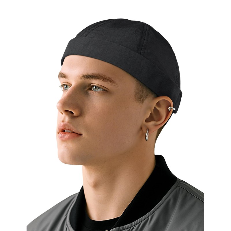 Becellen Docker Cap Men's Summer Cap Without Visor Adjustable Sailor
