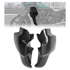 HECASA Lower Leg Fairings Compatible with 2006-2017 Harley Dyna Low Rider Street Bob Super Glide Wide Glide Pair Lower Leg Guards Unpainted