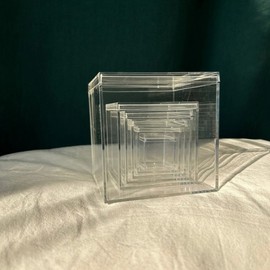 Acrylic box transparent figure doll case decoration cabinet 7099 C type 5 20ea