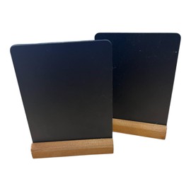 Mini Elegant Tableboard 100x80mm - Easy Wipe, Durable, Commercial Kitchen Restaurant Café Tabletop Menu Display Sign Chalkboard (Pack of 10 Boxed) - Perfect for Buffet Display