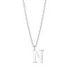 Philip Jones Sterling Silver Initial N Necklace