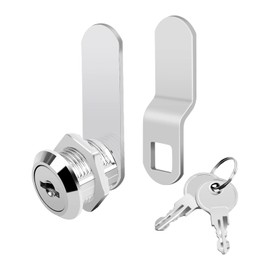 Focenat Cabinet Lock, 5/8" Cam Lock Keyed Alike Cabinet Locks, Secure TV Locks with Alike 2 Keys, Zinc Alloy Drawer Lock for File Cabinet RV Door Drawer Tool Box Mailbox Replacement Lock Hardware