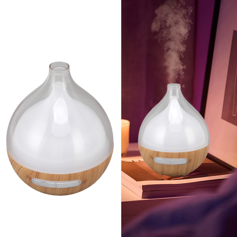 Wood Grain Humidifier USB Power Supply Aromatherapy Diffuser with Night