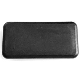 (4 Pack) CAPLUGS - 1 1/2" x 3" | 10-14 Ga Tube Insert | Snap in Rectangular Cap Plugs | Fence Post Steel Pipe Tube Inserts - Fitness Equipment End Caps