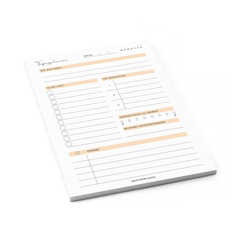 CreativeRobin To Do List & Daily Planner Pad A5 |