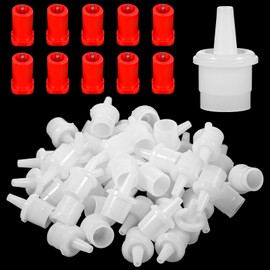 60 Pack Glue Nozzle Replacement Kit Eyelash Glue Nozzle Tips Lash Lash Adhesive Bottle Pins Eyelash Adhesive Bottle Plug Mouth Tips for Home Salon Extensions Tools