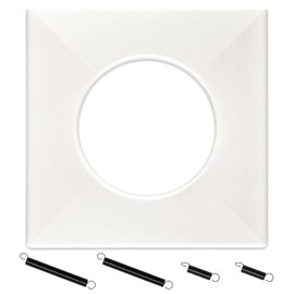 Zookpr S97010319 Bathroom Exhaust Fan Cover for Broan Grille with Springs - 161, 162, 9412D-R01, 9417DN-R01 (Replaces 99111347) for Bulb Ceiling Heater