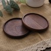 tallnext Tea Cup Coasters Stylish Walnut Tree Set of 4