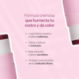 TEIA COSMETICOS Multiusos en Barra - Tinta en crema para rubor, labial y sombra - Fórmula natural hidratante - 7gr (Alma)