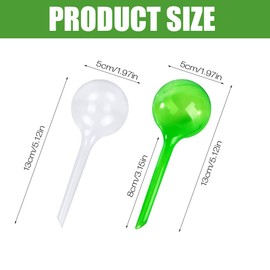 AVCXEC Small Plant Watering Balls, Pack of 12 Automatic Watering Balls, Plastic Watering Balls, Watering Flower Waterer, Water Dispenser for Plants, Potted Plants, Self-Watering