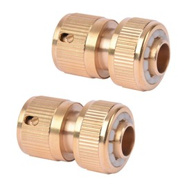 2 pcs Brass Garden Hose Quick Connectors,Hose Connector, Garden Hose Connector,3/4 Inch, Ideal for Watering, Gardening, and Car Washing