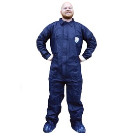 ShuBee® EconoShield® Disposable Coverall, Heavy-Duty Zipper, Protection from Dry Particles, Non-Hazardous Liquid Splash