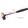 Rubber Mallet Hammer 0.98 Inch Nonslip Grip Dual Mini Rubber
