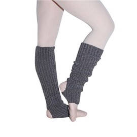 Intermezzo Women's Leg Warmers 2015 Prebagui 70% Acrylic / 30% Polyamide 40 cm Made in Spain, darkgray
