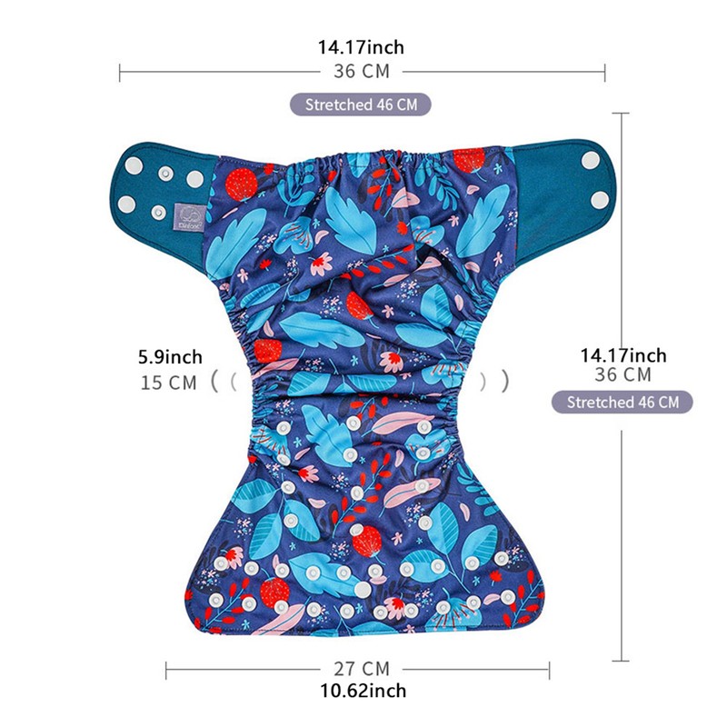 4pcs/pack Baby Cloth Diapers Washable Reusable Pocket Cloth Diaper Quick