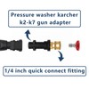 DERASL Pressure Washer Gun Adapter with 1/4" Brass Female Quick