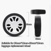 Biafiog 8pcs Luggage Wheels Replacement Kit,Dia 2in/50mm Thick 0.47in/12mm Rubber