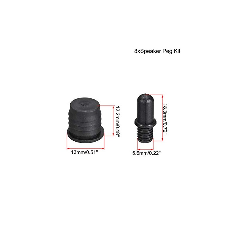 sourcing map 8 Pairs Speaker Kit Guides for Small Pens