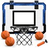 QDRAGON Mini Basketball Hoop, Over The Door Indoor, with 3