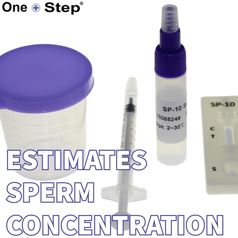 One Step: Fertility Test for Men, Indicate Normal or Low