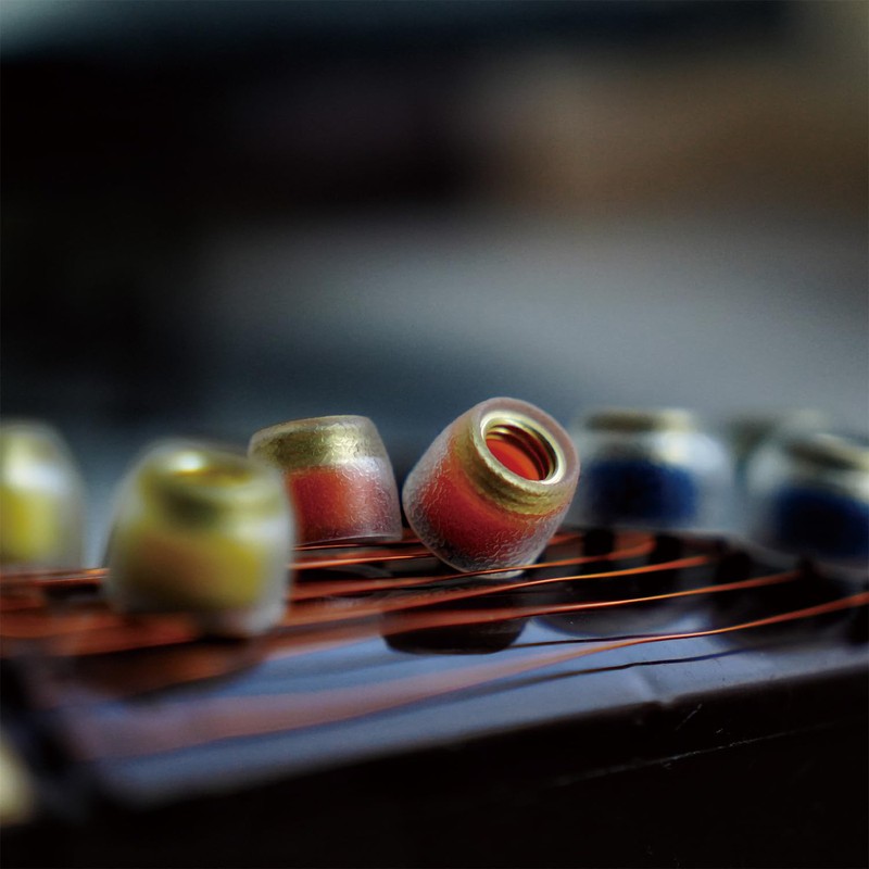 Tang Sancai Noble Earbud Tips, Brass IEM Ear Plugs, Replaceable