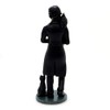 5.5 Inch Skeledgar Allan Poe Skeleton Figurine with Book, Black