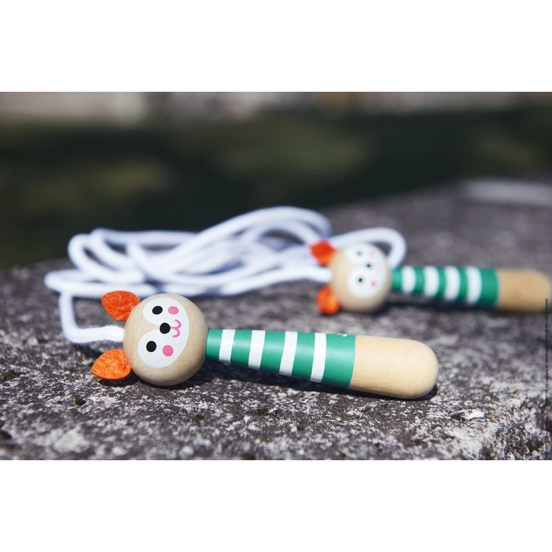 Janod - Wooden Fox Skipping Rope - Adjustable Size -