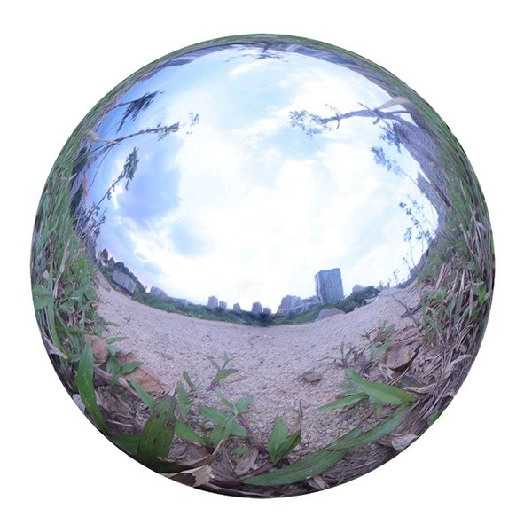 Durable Stainless Steel Gazing Balls Hollow Mirror Globe Floating Reflective