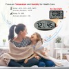 WallarGe Auto Set Digital Wall Clock Battery Operated, Desk Clocks