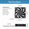GDSTIME 7015 70mm x 15mm 7cm 12V DC Brushless Small