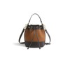 PORRASSO Women Shoulder Bag Fashion Crossbody Bag Drawstring Bucket Bag Ladies Satchel Handbag for Work Dating Travel Daily Use Brown