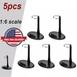 Unbranded 5pcs 1/6 Action Figure Dynamic Display Stand Universal Oval Base C Shape USA