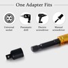 Tycoonest 7Pcs Impact Socket Adapter and Reducer Set, Extension Drill