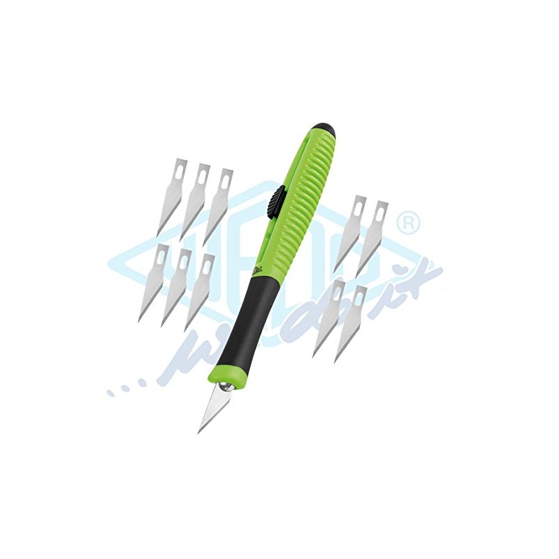 Wedo 7862599 Skalpell Comfortline with Sliding Mechanism, Soft Grip Handles