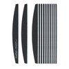 ForPro 12ct Half Moon Foam Boards, 7Lx1.1W in, Black, Double-Sided
