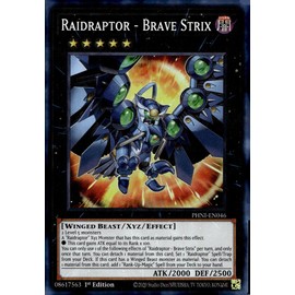 YU-GI-OH! Raidraptor - Brave Strix - PHNI-EN046 - Super Rare - 1st Edition