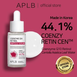 APLB Coenzyme Q10 Retinol Ampoule Serum | COENZY RETIN CEN™ 44.1% 1.35 FL.OZ/Korean Skincare, Wrinkle Care, Hydration, Exfoliant, Revitalize for gentle and improve skin texture